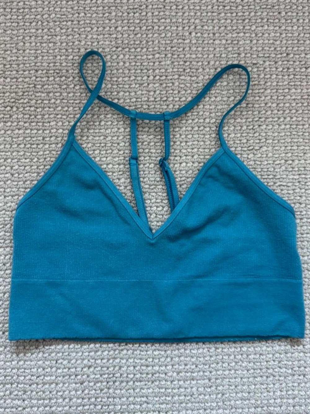 Teal Anthropologie bra top cami tank